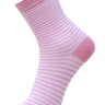 Kids Ankle Length Socks: Little One : Pink Stripe - SOC-LOPST-6-12