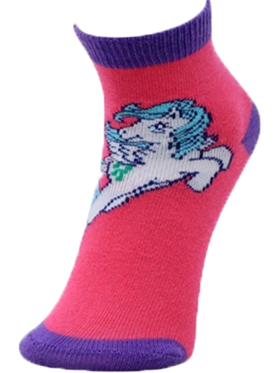 Kids Ankle Length Socks: Magic Bubble-Fuchsia - SOC-MBFUC-6-12