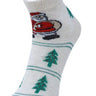 Kids Ankle Length Socks:Dear Santa:Ecru - SOC-AF-DSE-6-12