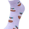 Kids Ankle Length Socks:Dear Santa:Lavender - SOC-AF-DLV-6-12