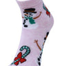 Kids Ankle Length Socks:Dear Santa:Pink - SOC-AF-DPK-6-12