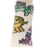 Kids Ankle Length Socks:Magic World:Cream - SOC-AF-MWCR-6-12