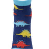 Kids Ankle Length Socks:My Dino:Blue - SOC-AF-MDB-6-12