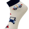 Kids Ankle Length Socks:Rider:Creme - SOC-AF-RDCR-6-12