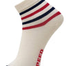 Kids Ankle Length Socks:Rider:Off White - SOC-AF-RDOW-6-12