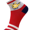 Kids Ankle Length Socks:Rider:Red - SOC-AF-RDRED-6-12