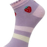 Kids Ankle Length Socks:Sweet Berry:Lavender - SOC-AF-SBLV-6-12