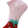 Kids Ankle Length Socks:Sweet Berry:Pink - SOC-AF-SBPK-6-12