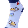 Kids Ankle Length Socks:Truck Time:Blue - SOC-AF-TRTBL-0-6