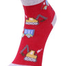 Kids Ankle Length Socks:Truck Time:Red - SOC-AF-TRTRD-6-12