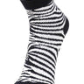 Kids Ankle Length Socks:Zebra:Black - SOC-AF-ZBBL-6-12