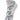 Kids Ankle Length Socks:Zebra:Grey - SOC-AF-ZBGR-6-12