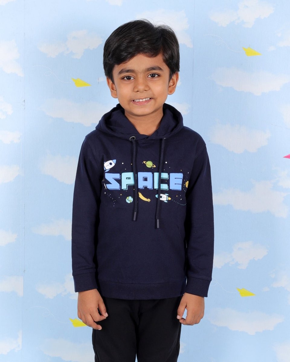 Kids Hooded Sweatshirt Combo of 2- Space Invader & Racing Sport - KWW2-AN-SIRS-0-6