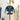 Kids Navy Blue with Striking Mustard Stripes Cardigan Sweater V neck - 1 - 2 Years Winter Wear