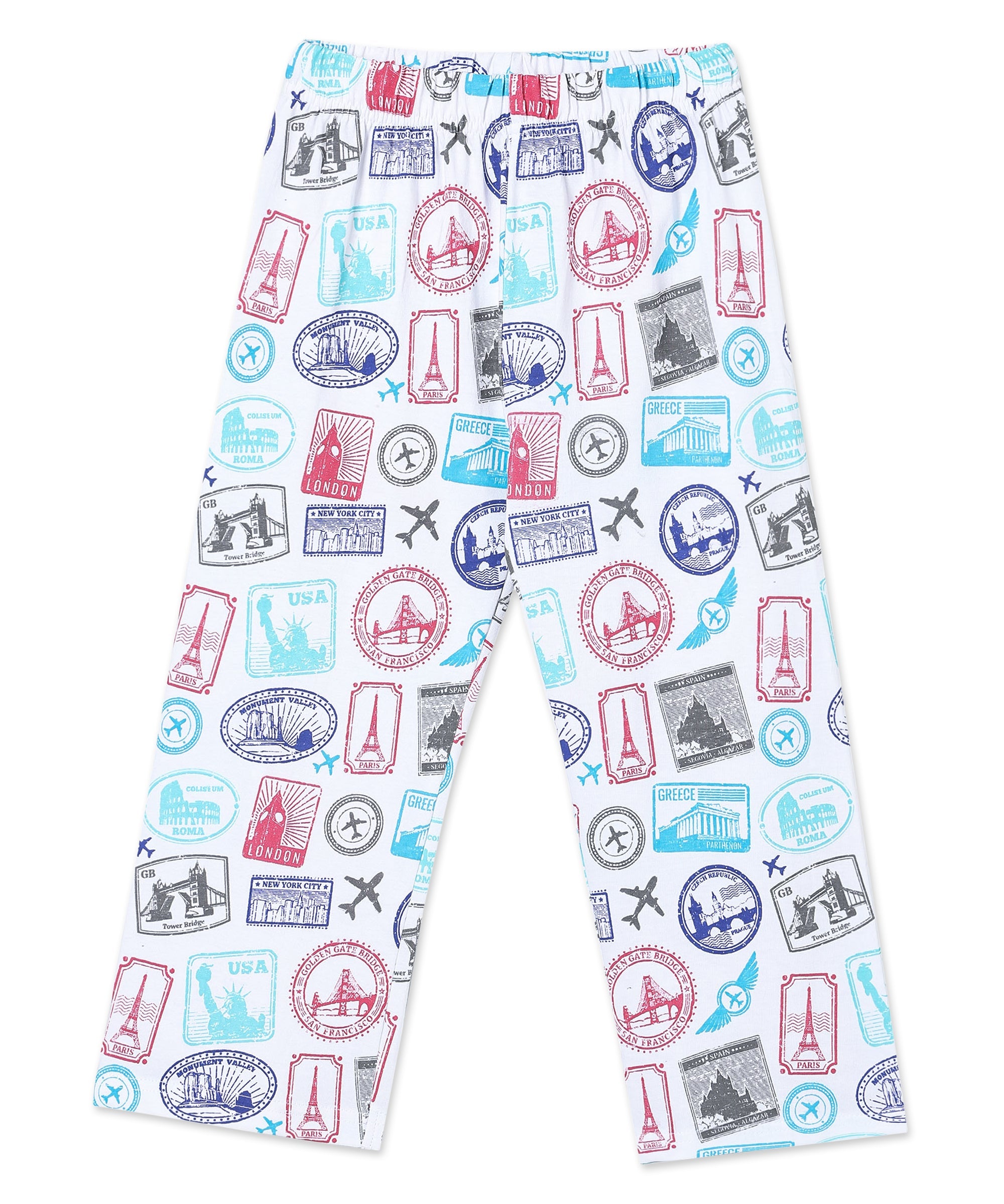 Kids Pajama Set Combo of 2 Baby Pyjamas Set - Bedtime Buddies & Wander & Wonder - TPS2 - AN - BTBW - 0 - 6