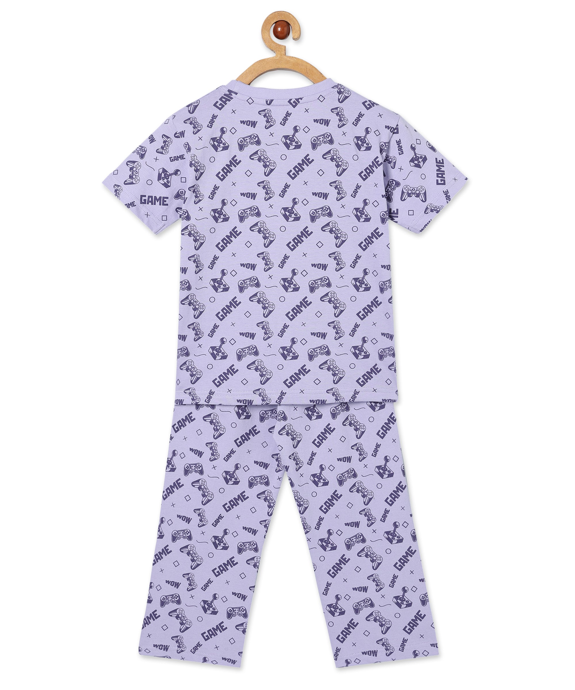 Kids Pajama Set Combo of 2 Baby Pyjamas Set - Happy Gator & Game & Snooze - TPS2 - AN - HGMS - 0 - 6