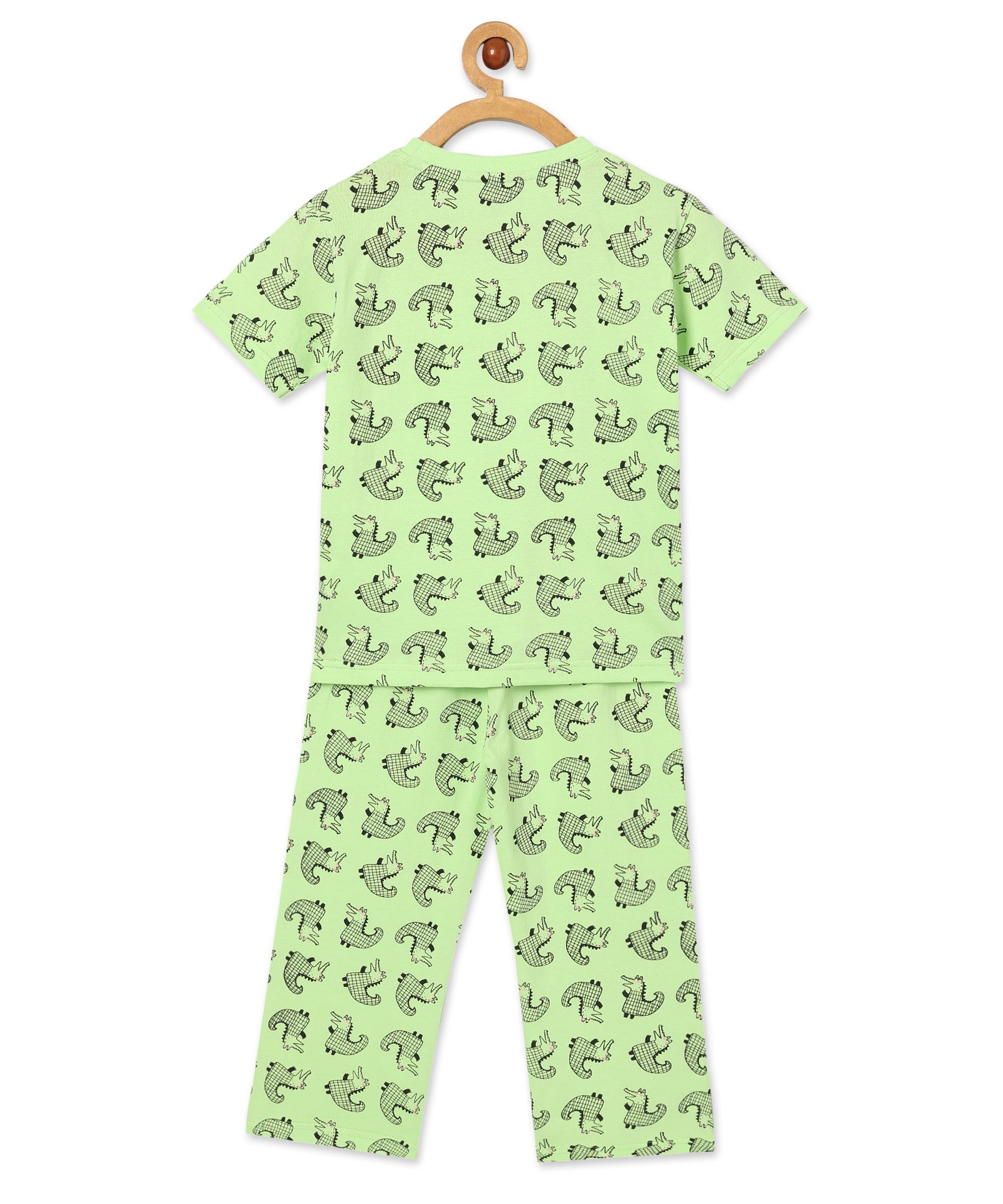 Kids Pajama Set Combo of 2 Baby Pyjamas Set - Happy Gator & Game & Snooze - TPS2 - AN - HGMS - 0 - 6