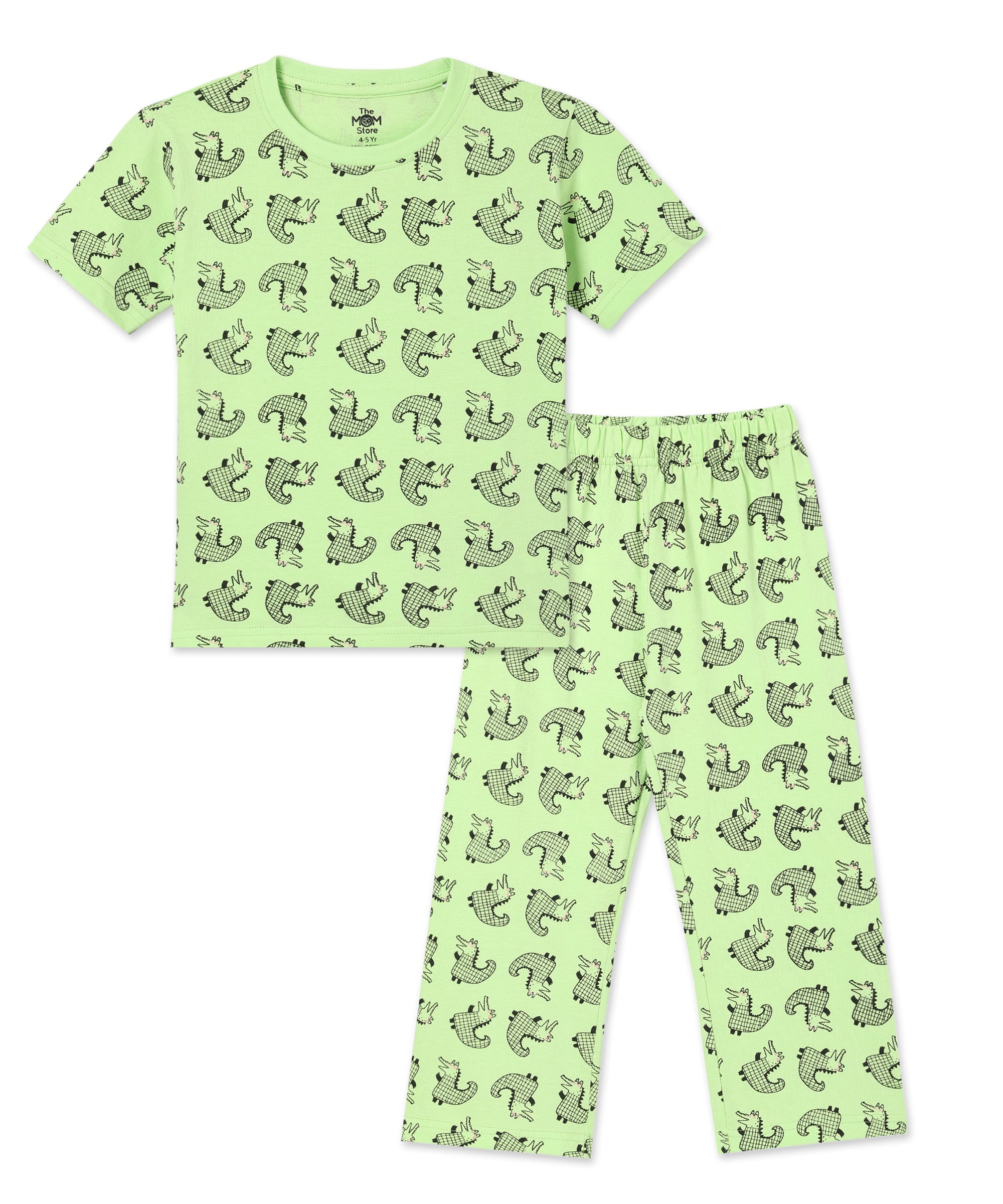 Kids Pajama Set Combo of 2 Baby Pyjamas Set - Happy Gator & Game & Snooze - TPS2 - AN - HGMS - 0 - 6