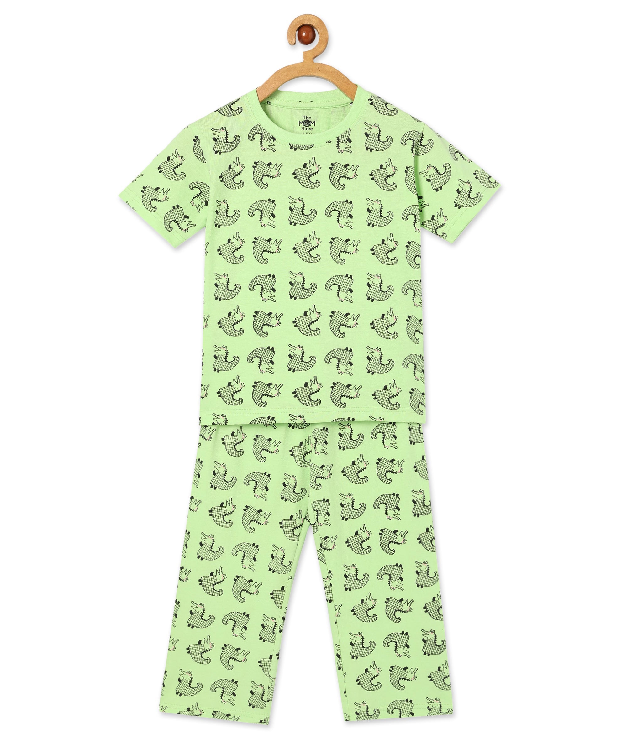 Kids Pajama Set Combo of 2 Baby Pyjamas Set - Happy Gator & Game & Snooze - TPS2 - AN - HGMS - 0 - 6