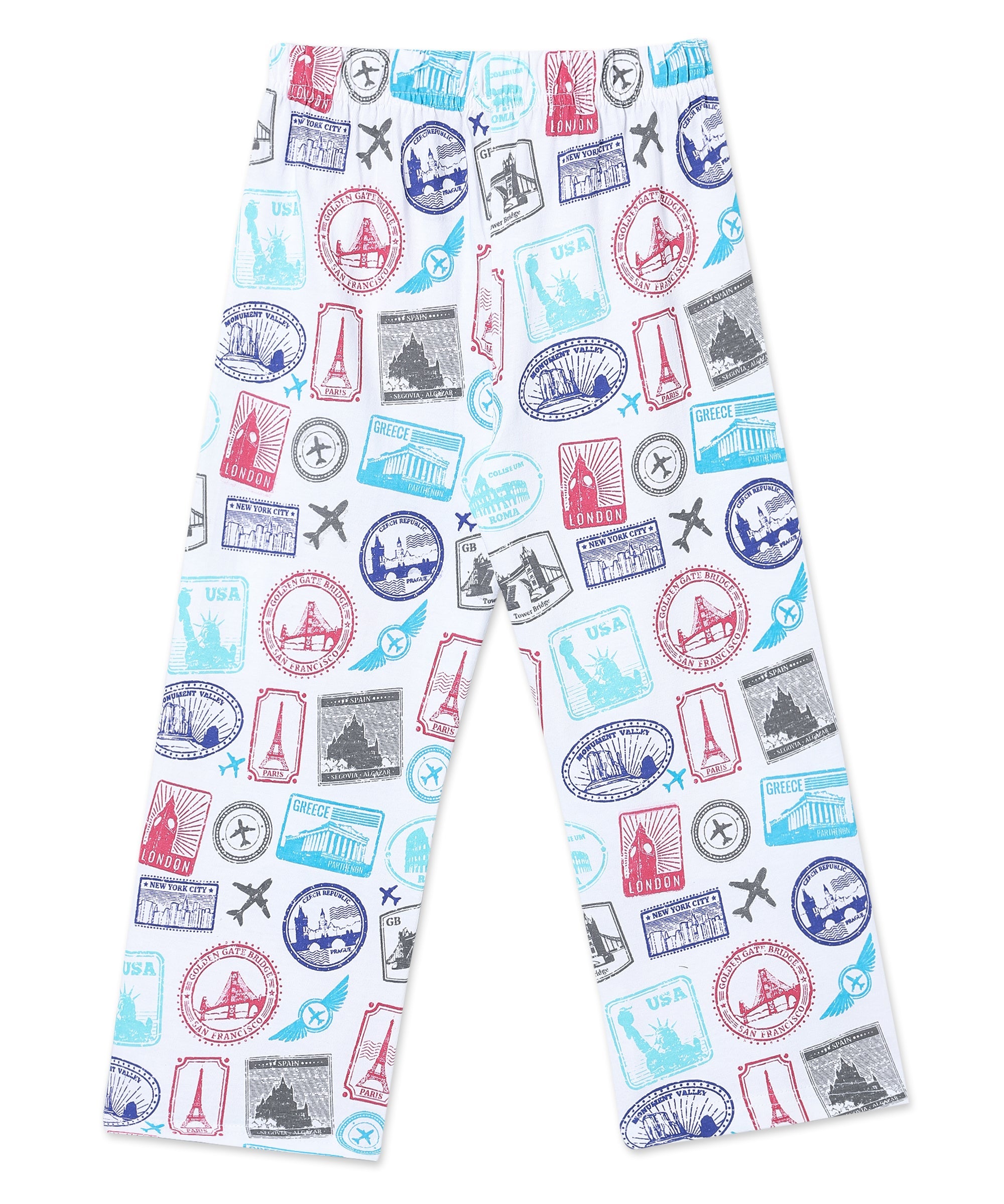 Kids Pajama Set Combo of 2 Baby Pyjamas Set - Route to Rest & Wander & Wonder - TPS2 - AN - RTRSW - 0 - 6