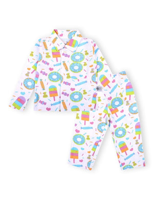 Kids Pajama Set Combo of 2-Breakfast Club-Sweet Tooth - TPS2-BRFST-0-6
