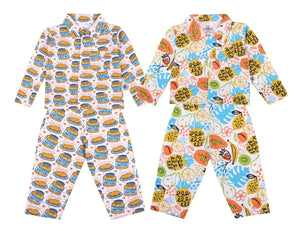 Kids Pajama Set Combo of 2 - Breakfast Club & Sweet Tropical - TPS2-BKCSW-0-6