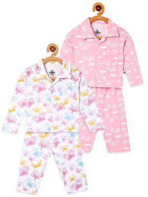 Kids Pajama Set Combo of 2-Cutey Bunny & Spring Wings