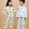 Kids Pajama Set Combo of 2 - Fruity Cutie & Up in the Air - 0 - 6 Months Baby Pyjamas Set