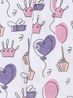 Kids Pajama Set Combo of 2-Princess Party & Cutey Bunny