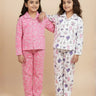 Kids Pajama Set Combo of 2 - Princess Party & Pink - A - Boo - 0 - 6 Months Baby Pyjamas Set