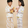 Kids Pajama Set Combo of 2 - Tall as a Giraffe & Meow Meow - 0 - 6 Months Baby Pyjamas Set