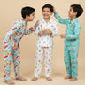 Kids Pajama Set Combo of 3 - Ready To Skate, Robo Club & Mighty Fighter - 0 - 6 Months Baby Pyjamas Set