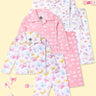 Kids Pajama Set Combo of 3-Spring Wings, Sunshine & Rainbow & Cutey Bunny