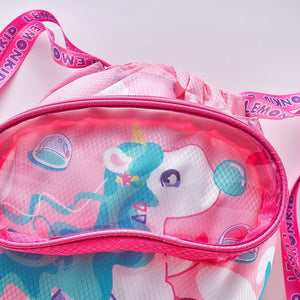 Kids, Pink Uni waterproof swimming bag/ Beach Bag - Little Surprise BoxKids, Pink Uni waterproof swimming bag/ Beach Bag