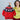 Kids Red & Navy HOHO Cardigan Sweater Round Neck - 2 - 3 Years Winter Wear