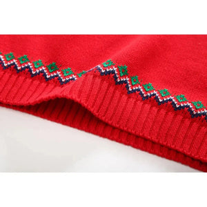 Kids Red & Navy HOHO Cardigan Sweater Round Neck - 2 - 3 Years Winter Wear