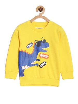 Kids Sweatshirt Combo of 3-Cool Dino Rawr-Lets Rock-Dream Believe Achieve - KWW3-AN-CLRD-0-6
