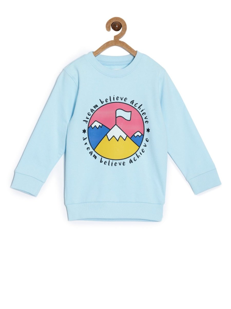 Kids Sweatshirt Combo of 3-Cool Dino Rawr-Lets Rock-Dream Believe Achieve - KWW3-AN-CLRD-0-6
