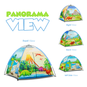Kids Tent House | Happy Bear Play Tent for Indoor & Outdoor Fun | Dino - HBM_Tent_Dino