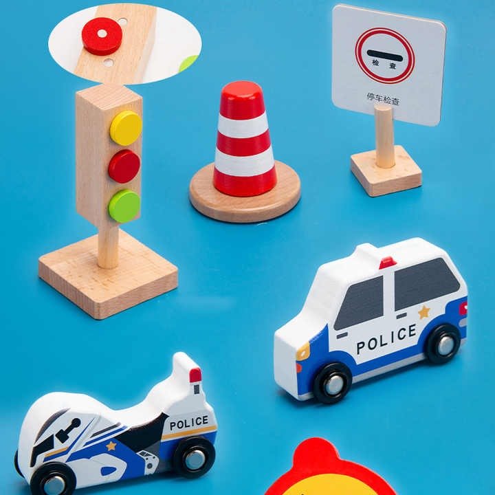 Kids Traffic Police Costume - Dress Up Set for Pretend Play - Wudly
