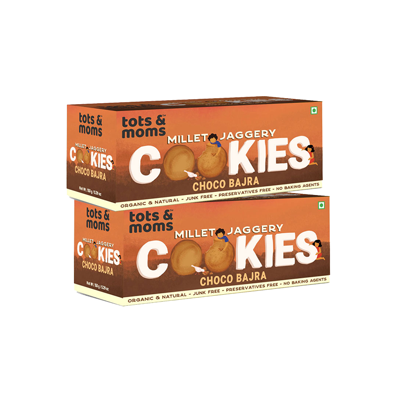 Tots & Moms Cookies- Choco Bajra - Pack of 2 - 150g each