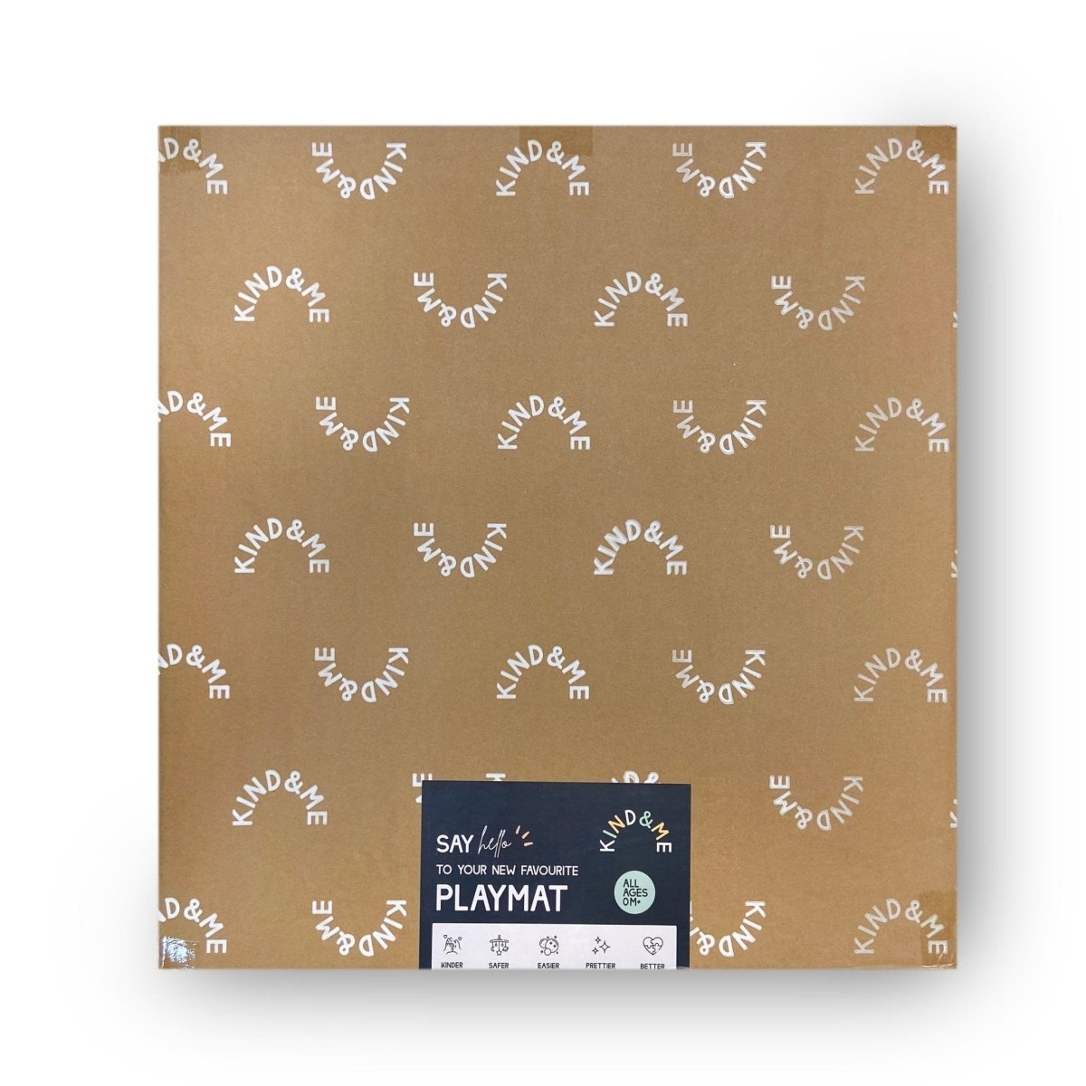 Kind and Me Aqua Blue Set in White Playmat- Marble - MA-WH-BL