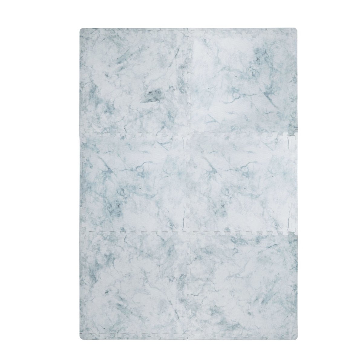 Kind and Me Aqua Blue Set in White Playmat- Marble - MA-WH-BL