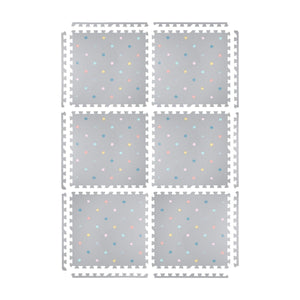Kind and Me Coloured Polka Set in Grey Playmat- Dotty - PO-GR-MU