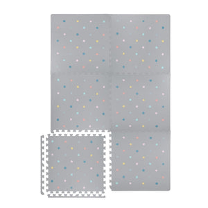 Kind and Me Coloured Polka Set in Grey Playmat- Dotty - PO-GR-MU