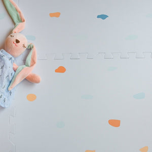 Kind and Me Coloured Terrazzo Set in Powder Blue Playmat- Terrazzo - TE-WH-MU