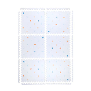 Kind and Me Coloured Terrazzo Set in Powder Blue Playmat- Terrazzo - TE-WH-MU