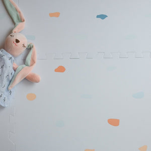 Kind and Me Coloured Terrazzo Set in Powder Blue Playmat- Terrazzo - TE-WH-MU