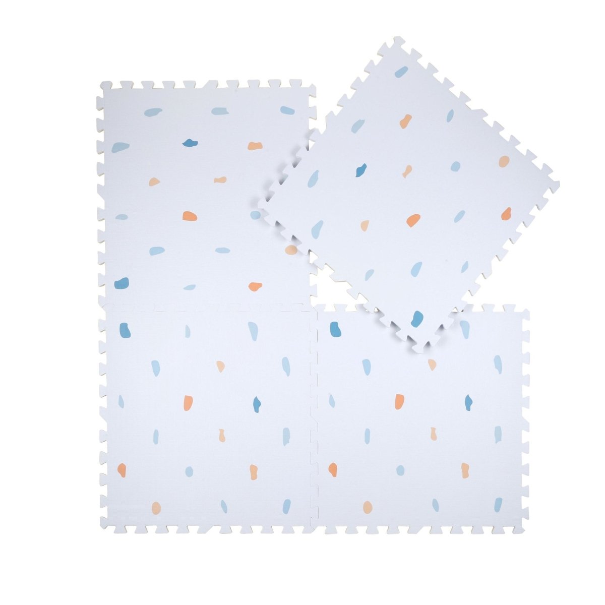 Kind and Me Coloured Terrazzo Set in Powder Blue Playmat- Terrazzo - TE-WH-MU