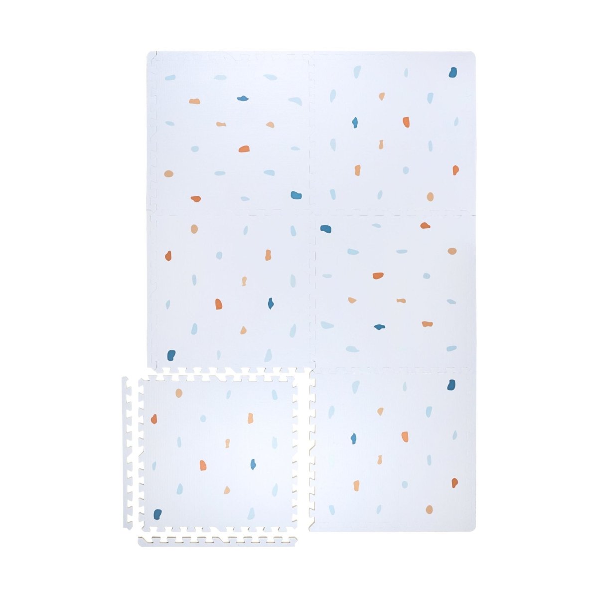 Kind and Me Coloured Terrazzo Set in Powder Blue Playmat- Terrazzo - TE-WH-MU